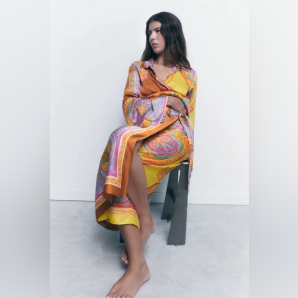 Zara Multicolor Patterned skirt - Picture 5 of 16